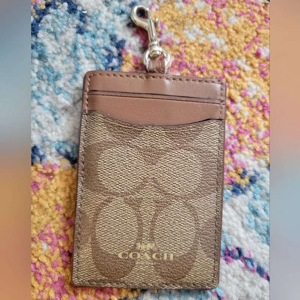 Coach Brown Card Holder | Used, See Images - Picture 1 of 7